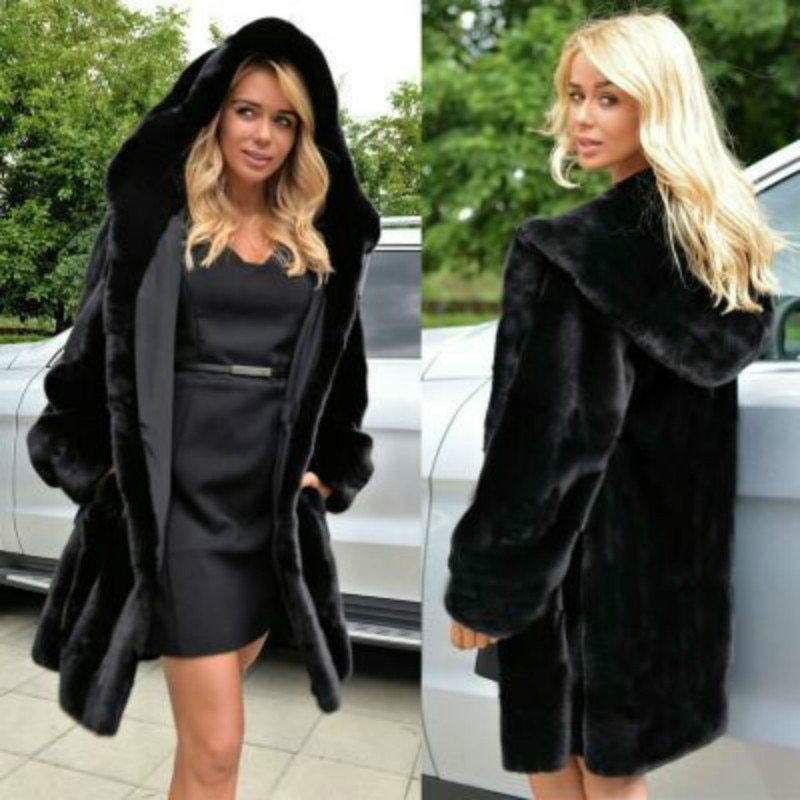 Manteau en Fausse Fourrure de Vison – Élégance et Confort Réunis