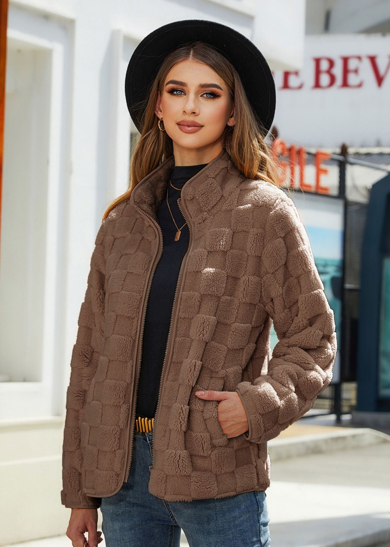 Veste En Polaire – Cardigan Zippé Hiver