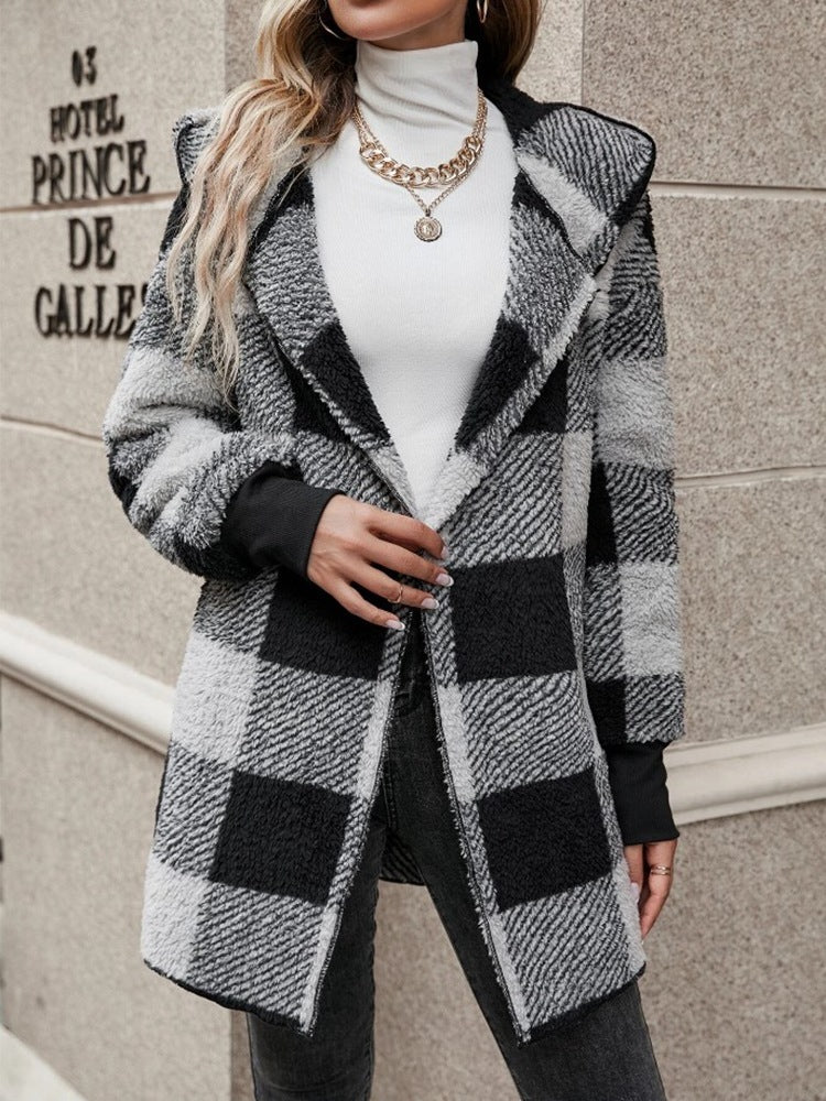Casual Plaid Cardigan