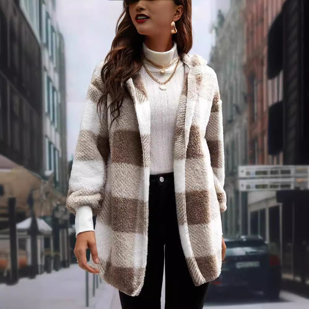 Casual Plaid Cardigan