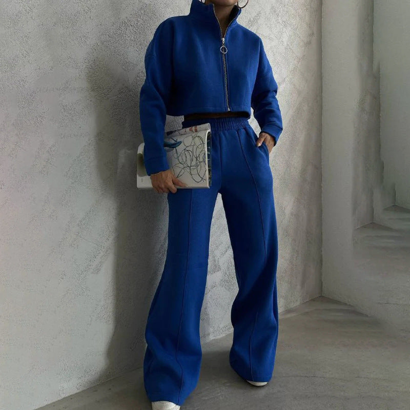 Ensemble Uni Pull à Col Rond et Pantalon Long