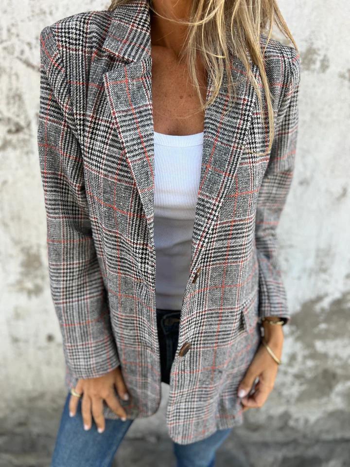 Blazer Rétro – Élégance Intemporelle Décontracté