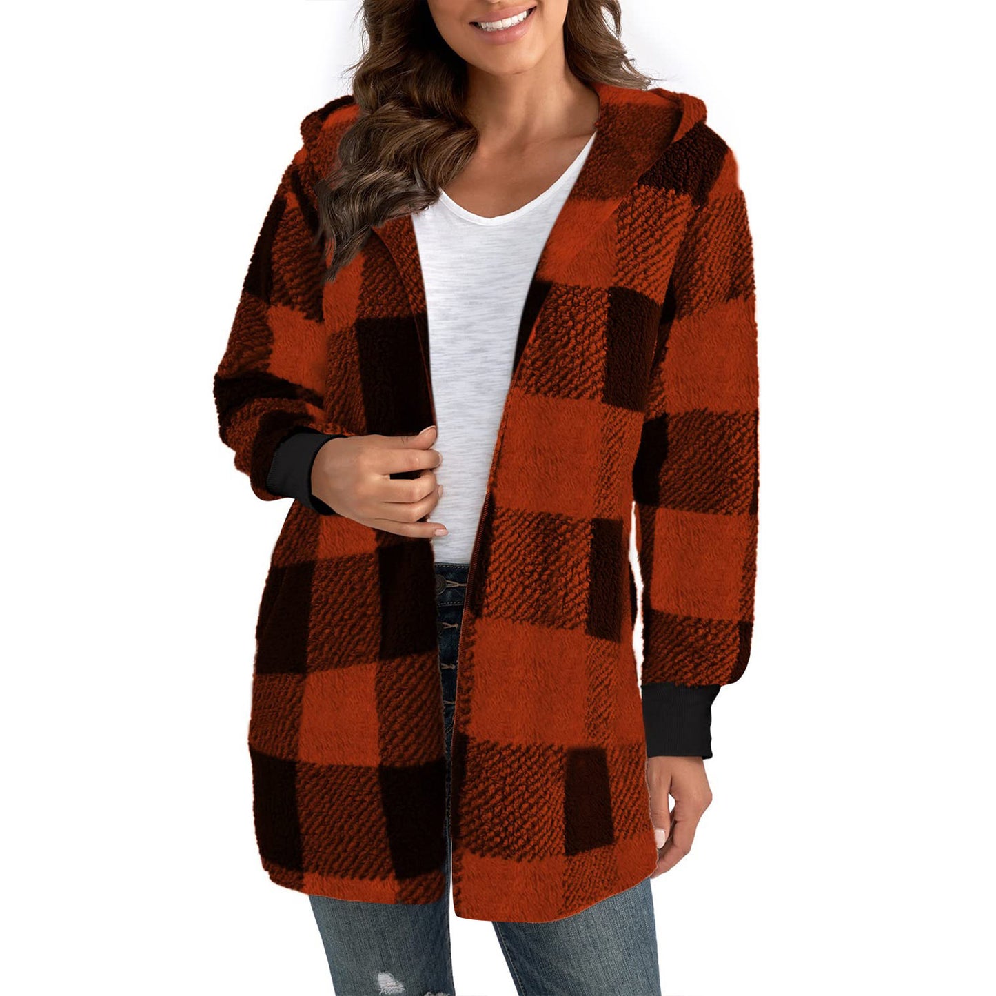 Casual Plaid Cardigan