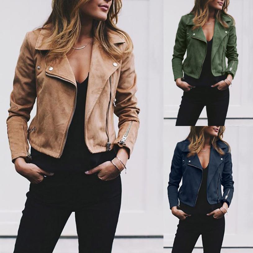 Veste Moto en Daim Synthétique - Style Chic et Élégance Intemporelle