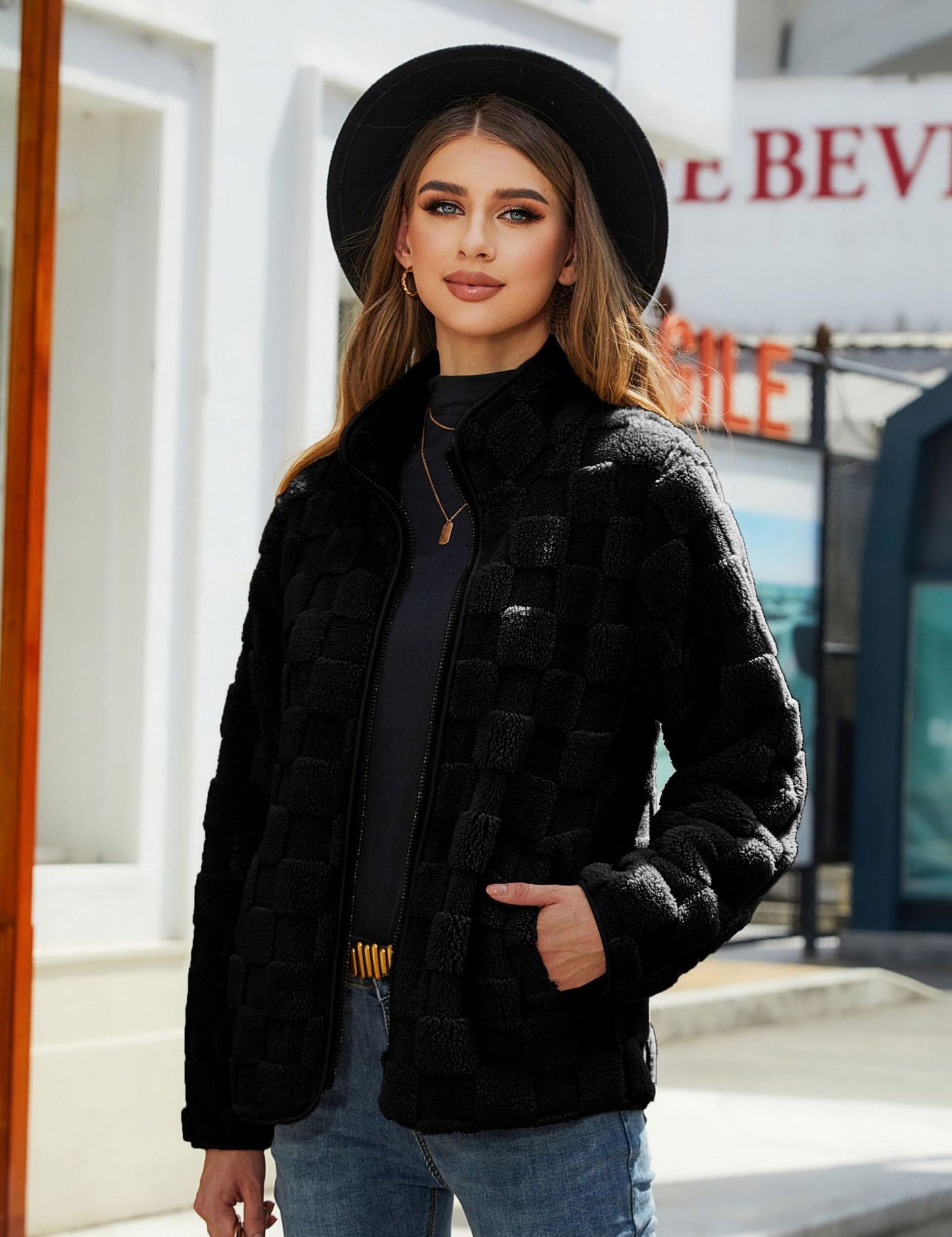 Veste En Polaire – Cardigan Zippé Hiver