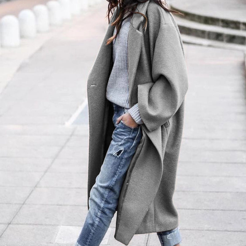 Manteau Evelyn Élégant avec Poches