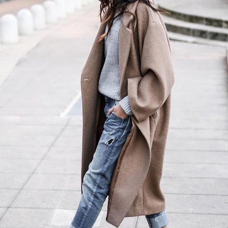 Manteau Evelyn Élégant avec Poches