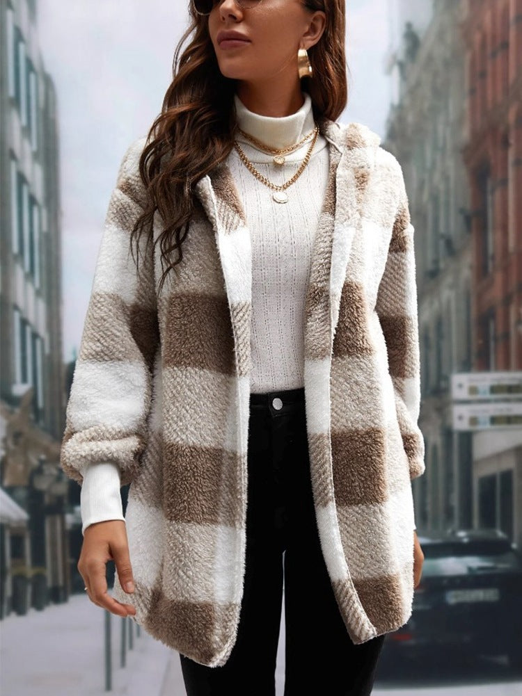 Casual Plaid Cardigan
