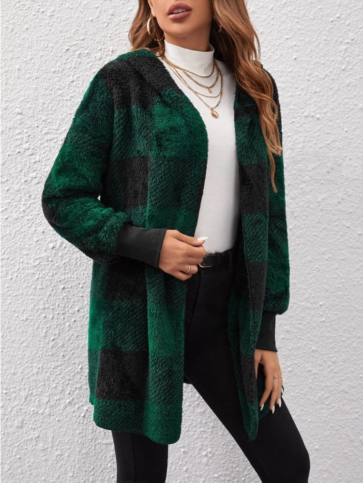 Casual Plaid Cardigan