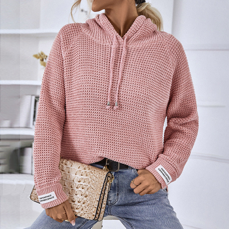 Pull Femme Tricoté Uni – Style Décontracté et Élégant