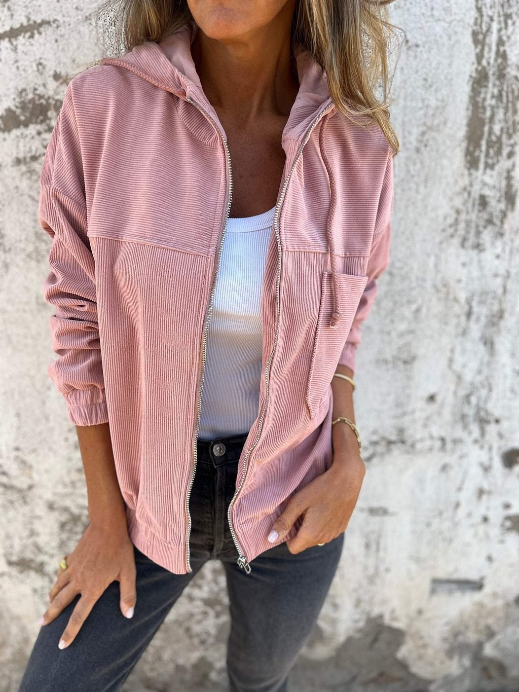 Alice - Veste Élégante en Velours Côtelé