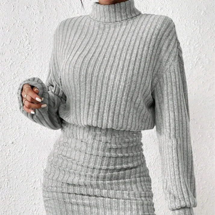Knitted Sweater Dress – Winter Elegance and Comfort