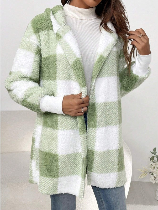 Casual Plaid Cardigan