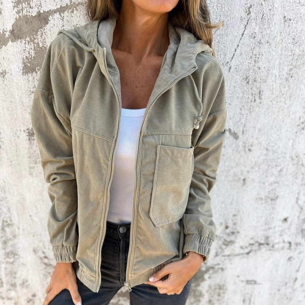 Alice - Veste Élégante en Velours Côtelé