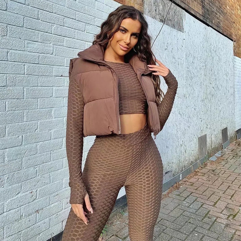 Veste Courte d’Hiver Sans Manches – Élégance et Style Britannique