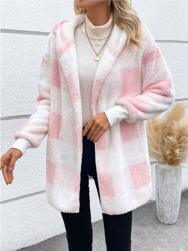 Casual Plaid Cardigan