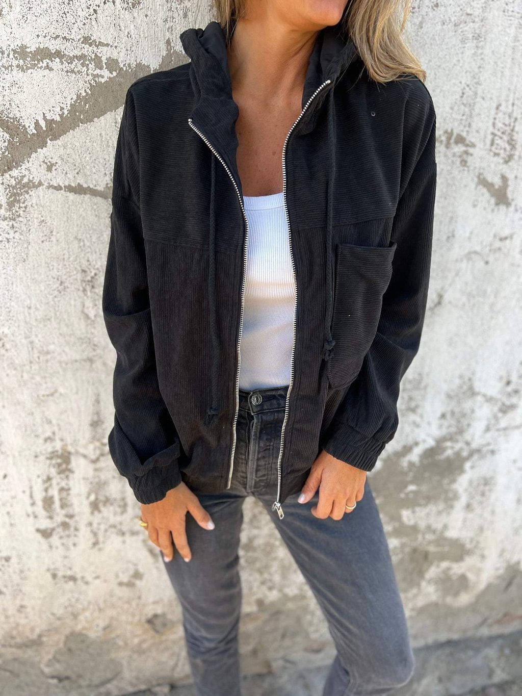 Alice - Veste Élégante en Velours Côtelé