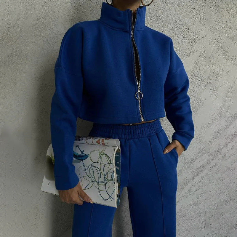 Ensemble Uni Pull à Col Rond et Pantalon Long
