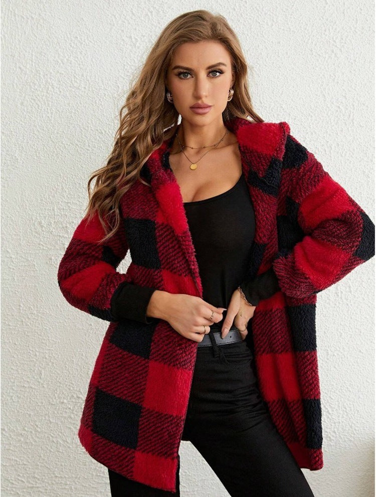 Casual Plaid Cardigan