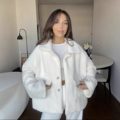 Veste Furry Décontracté– Élégance et Confort