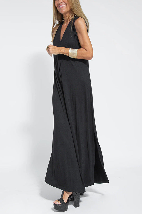 Élise - Robe Longue & Cardigan Flottant
