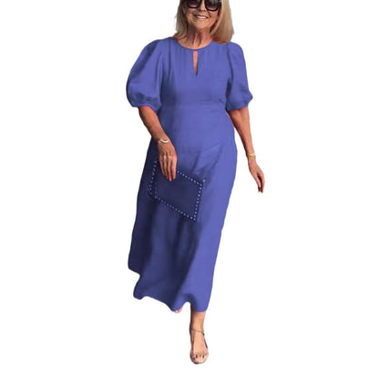 FIONA - ROBE ÉLÉGANTE ESSENCE EN COTON ET LIN
