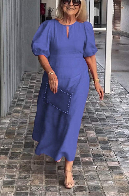 FIONA - ROBE ÉLÉGANTE ESSENCE EN COTON ET LIN