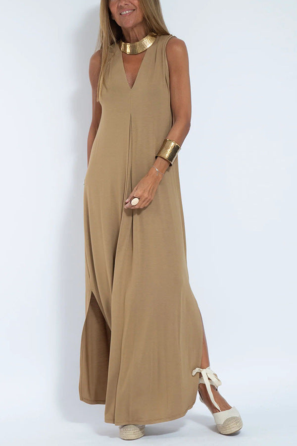 Élise - Robe Longue & Cardigan Flottant