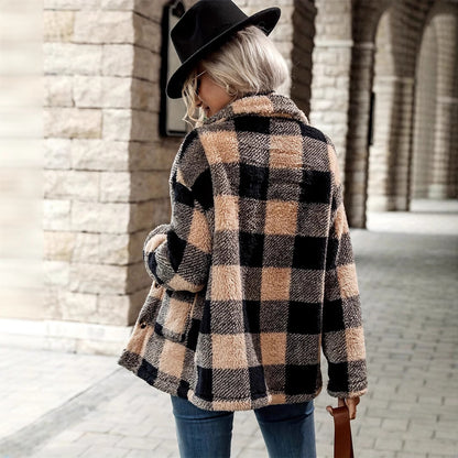 Manteau Plaid Décontracté – Chaleur et Style Réunis