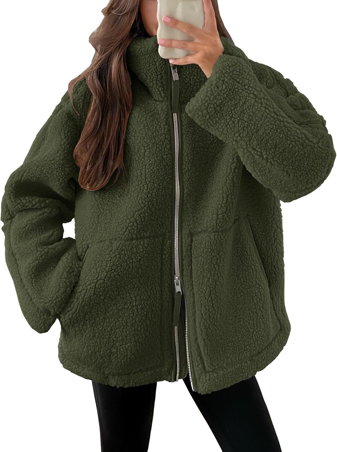 Veste Zip-Up  en Laine Mélangée – Élégance et Confort pour l’Hiver
