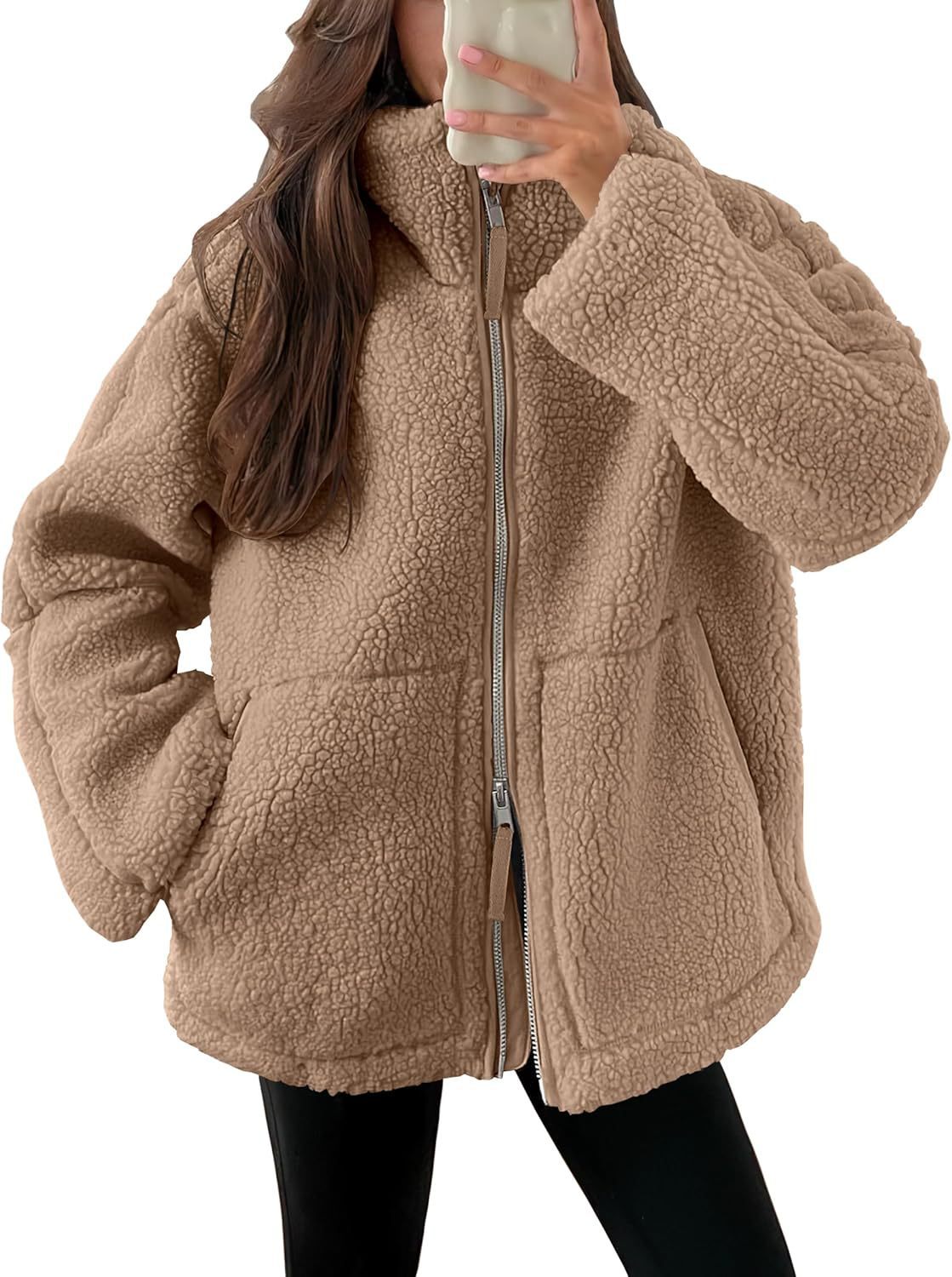 Veste Zip-Up  en Laine Mélangée – Élégance et Confort pour l’Hiver