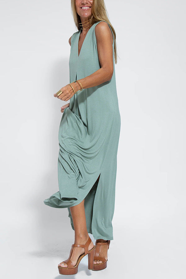 Élise - Robe Longue & Cardigan Flottant